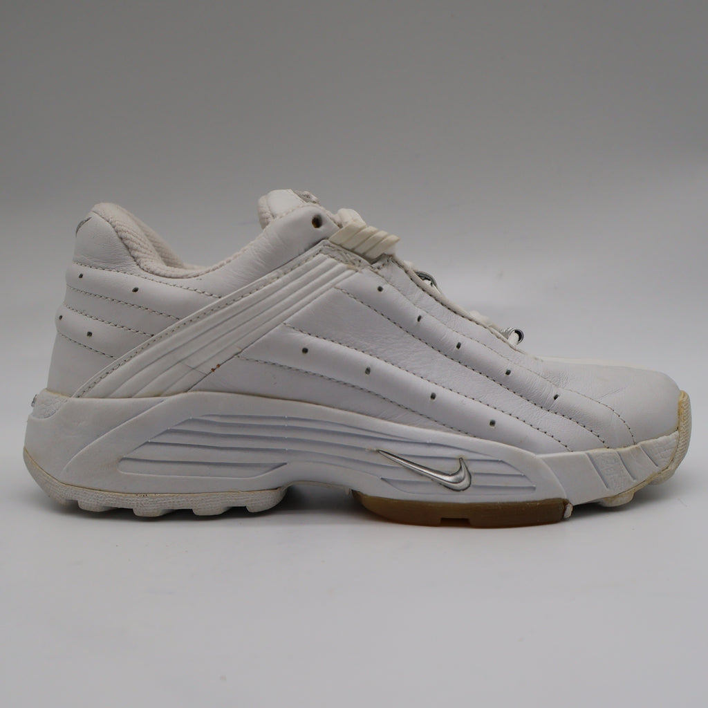 Nike Air Trainer Deluxe Womens 5.5 Vintage 2002 Deadstock White Silver Leather Shoes