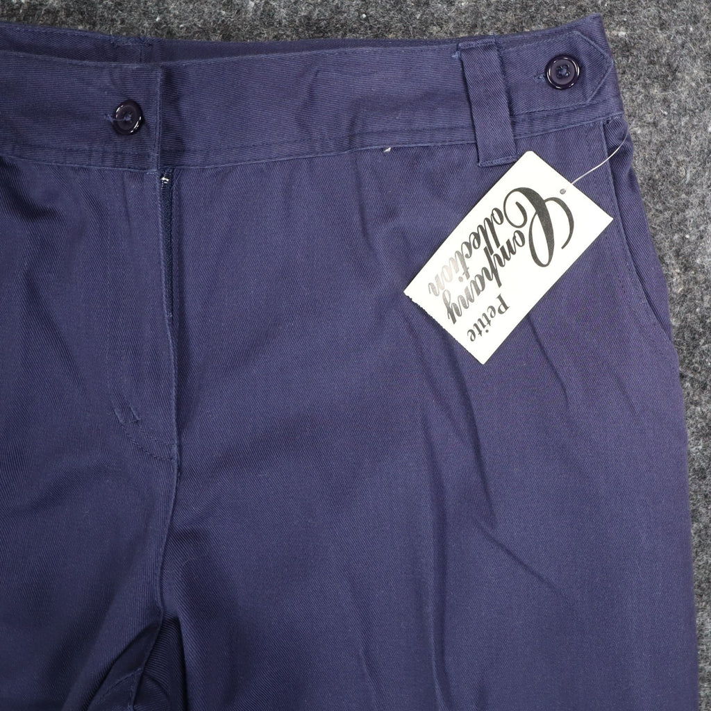 Company Collection Womens 12 Vintage Chic Navy Straight Leg Trousers NWT