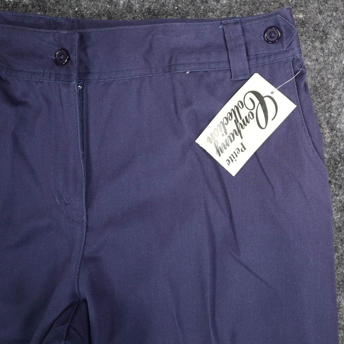 Company Collection Womens 12 Vintage Chic Navy Straight Leg Trousers NWT