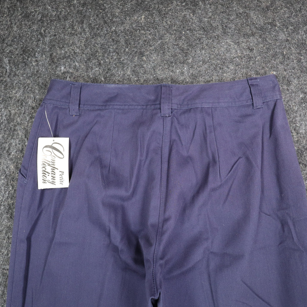 Company Collection Womens 12 Vintage Chic Navy Straight Leg Trousers NWT