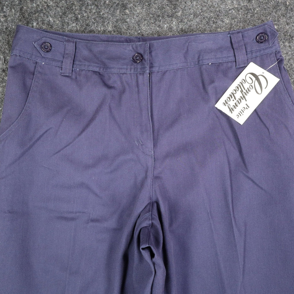 Company Collection Womens 12 Vintage Chic Navy Straight Leg Trousers NWT
