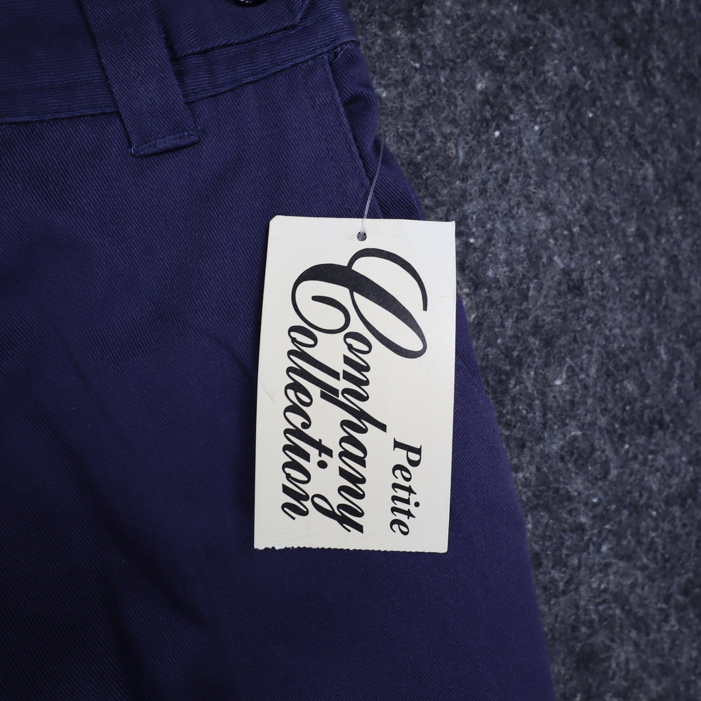 Company Collection Womens 12 Vintage Chic Navy Straight Leg Trousers NWT