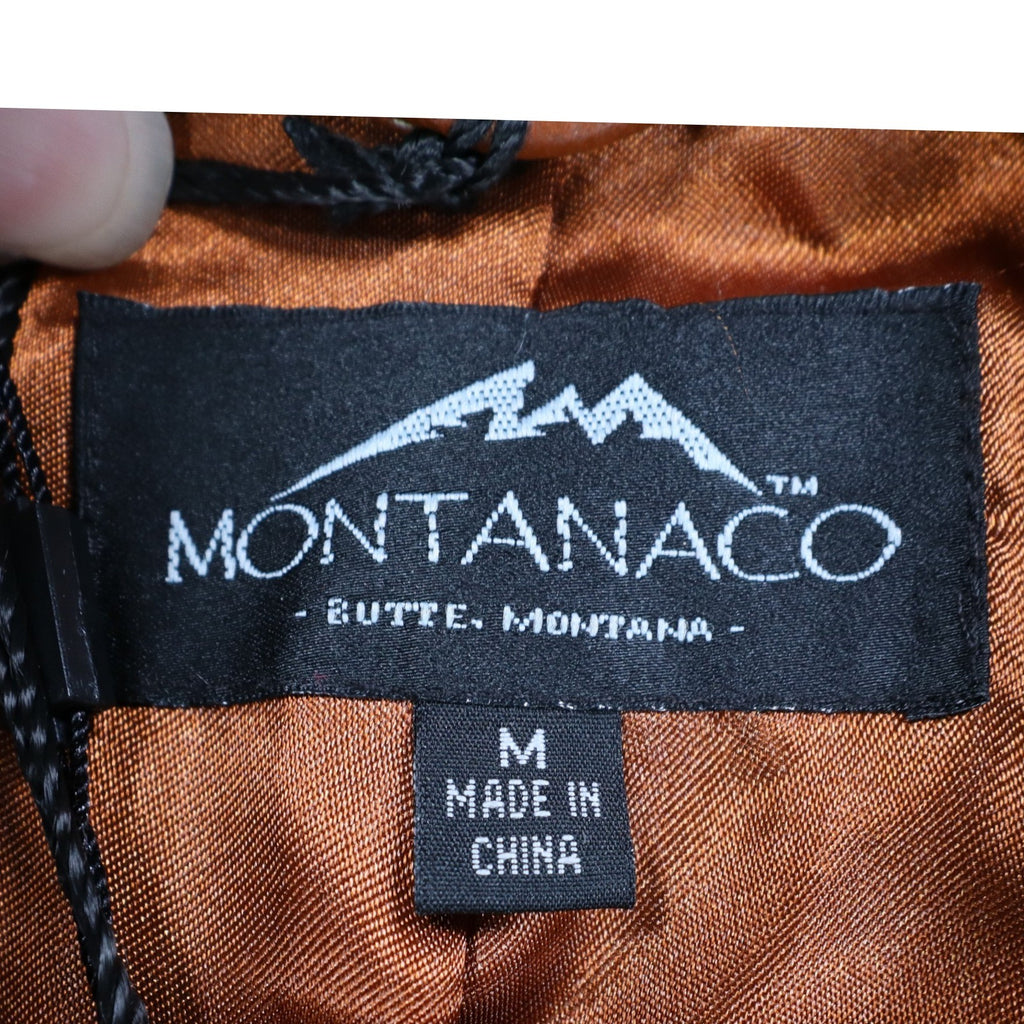 Montanaco Womens Medium NWT Spice Brown Genuine Leather Western Jacket Contrast Stitch