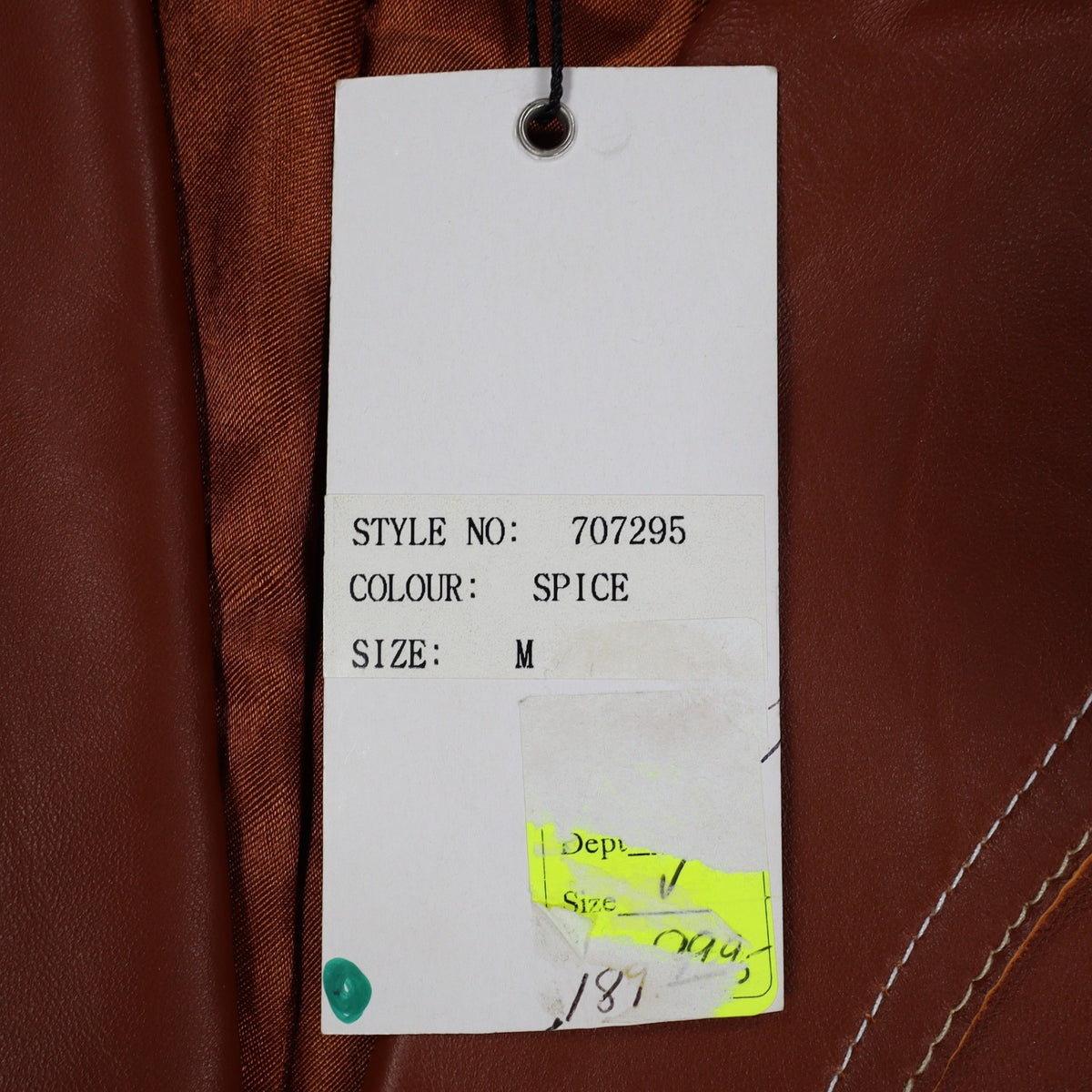 Montanaco Womens Medium NWT Spice Brown Genuine Leather Western Jacket Contrast Stitch