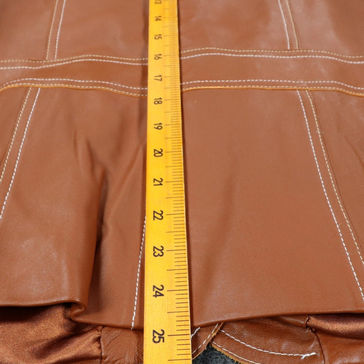 Montanaco Womens Medium NWT Spice Brown Genuine Leather Western Jacket Contrast Stitch
