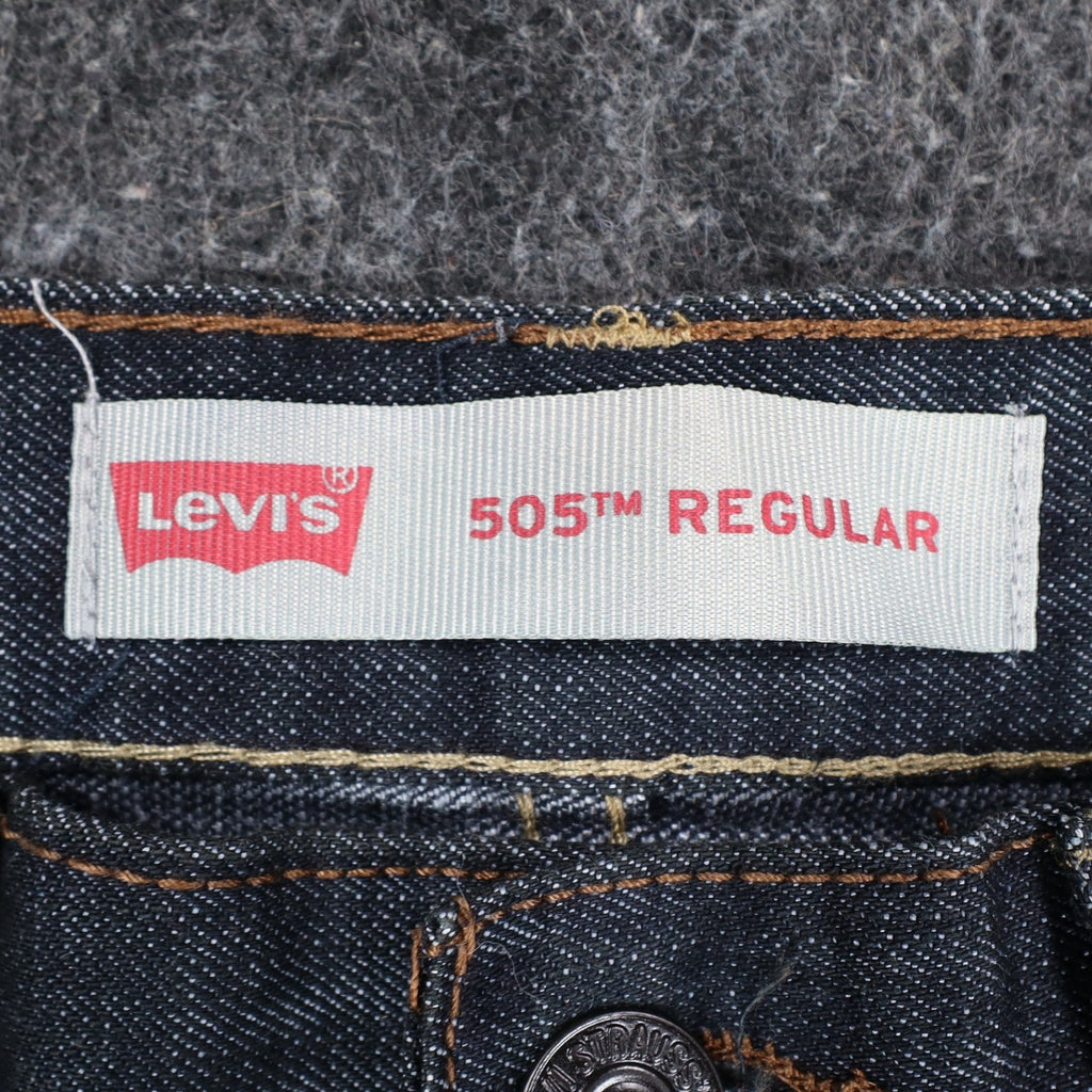 Levi's 505 Boys 12 Regular W26 L27 Dark Wash Indigo Straight Leg Jeans Deadstock