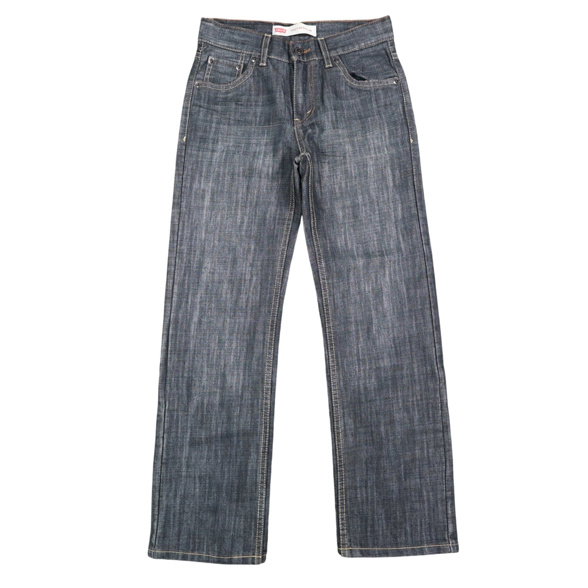 Levi's 505 Boys 12 Regular W26 L27 Dark Wash Indigo Straight Leg Jeans Deadstock