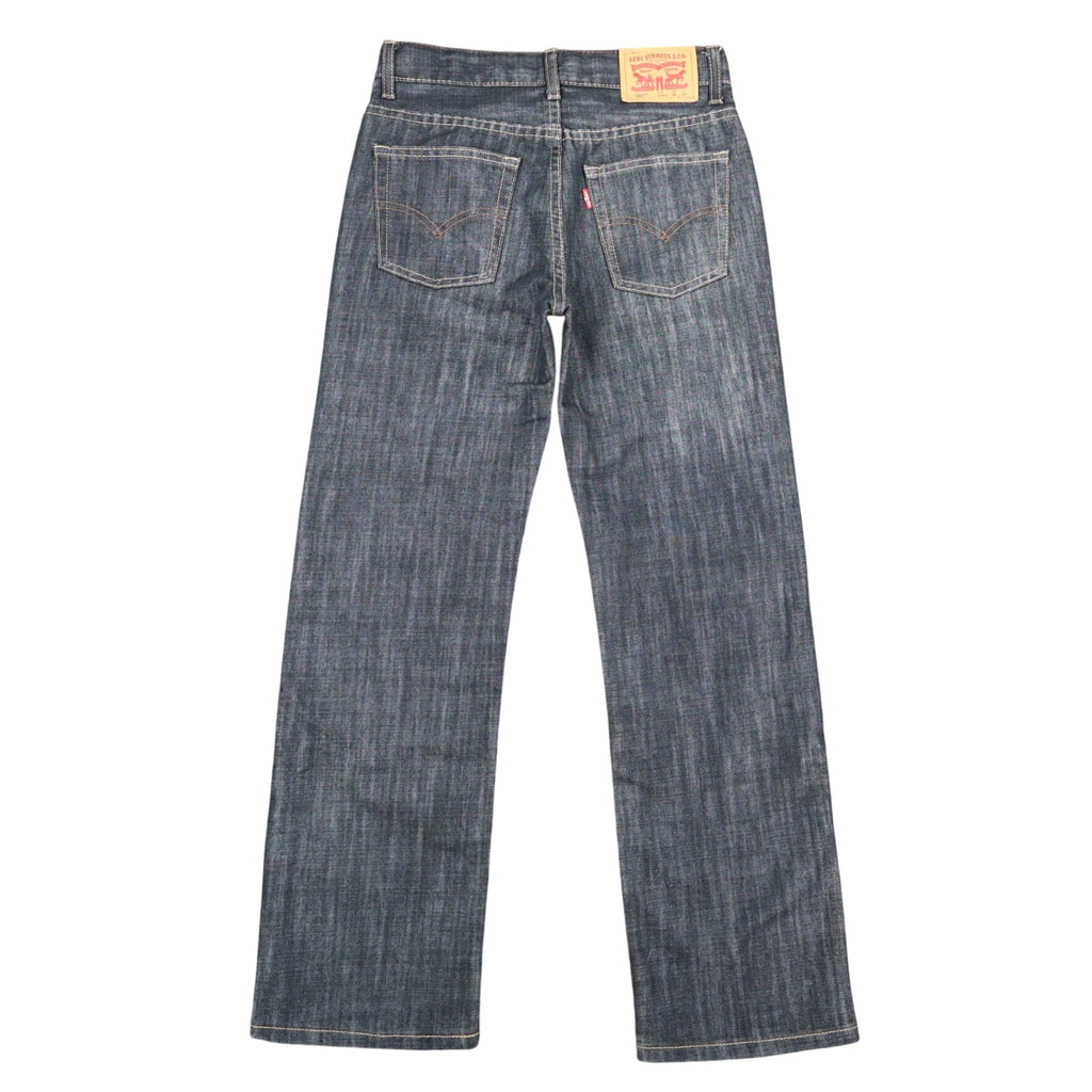 Levi's 505 Boys 12 Regular W26 L27 Dark Wash Indigo Straight Leg Jeans Deadstock