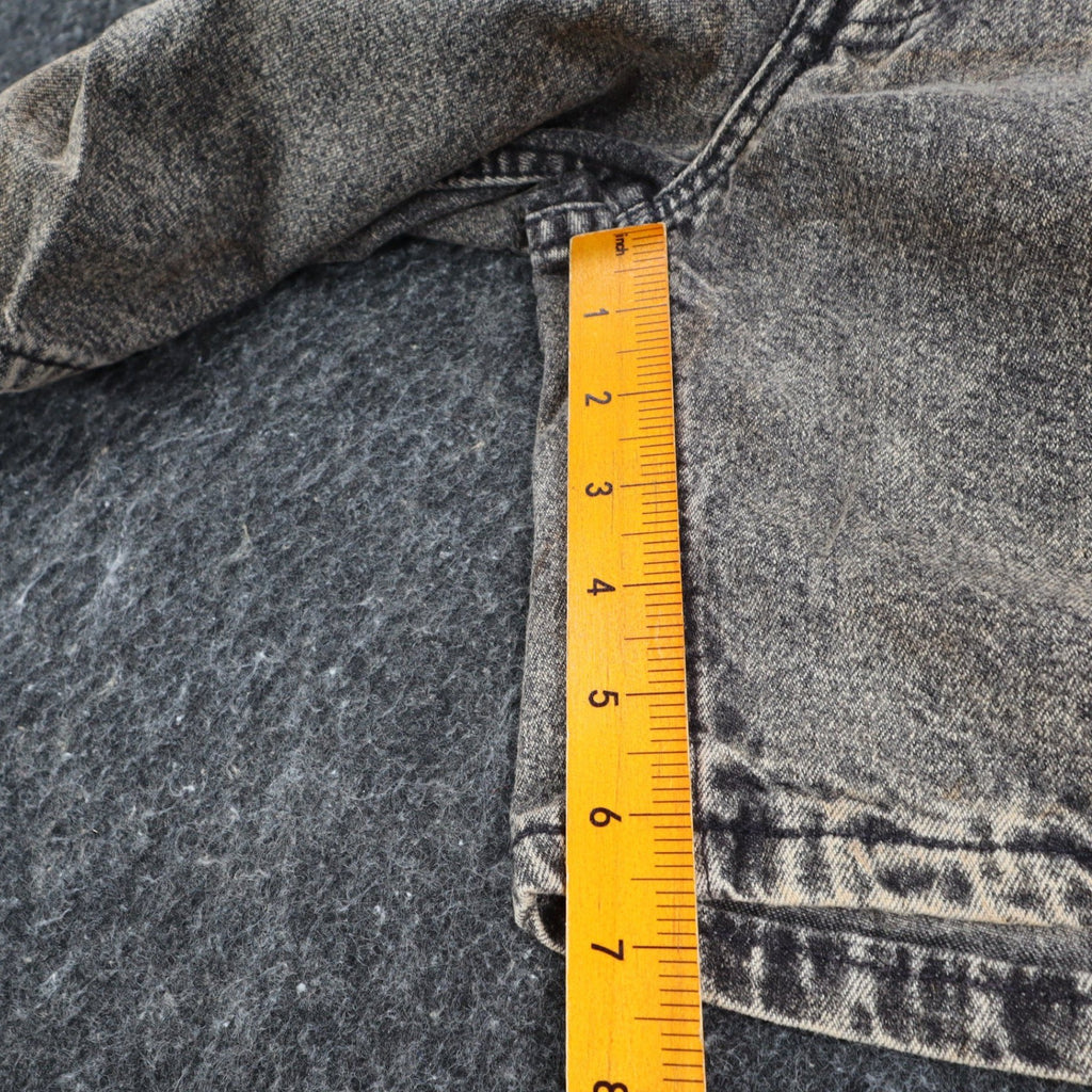 Levi's SilverTab Vintage 90s USA Acid Wash Grey Pleated Denim Shorts 29 Deadstock