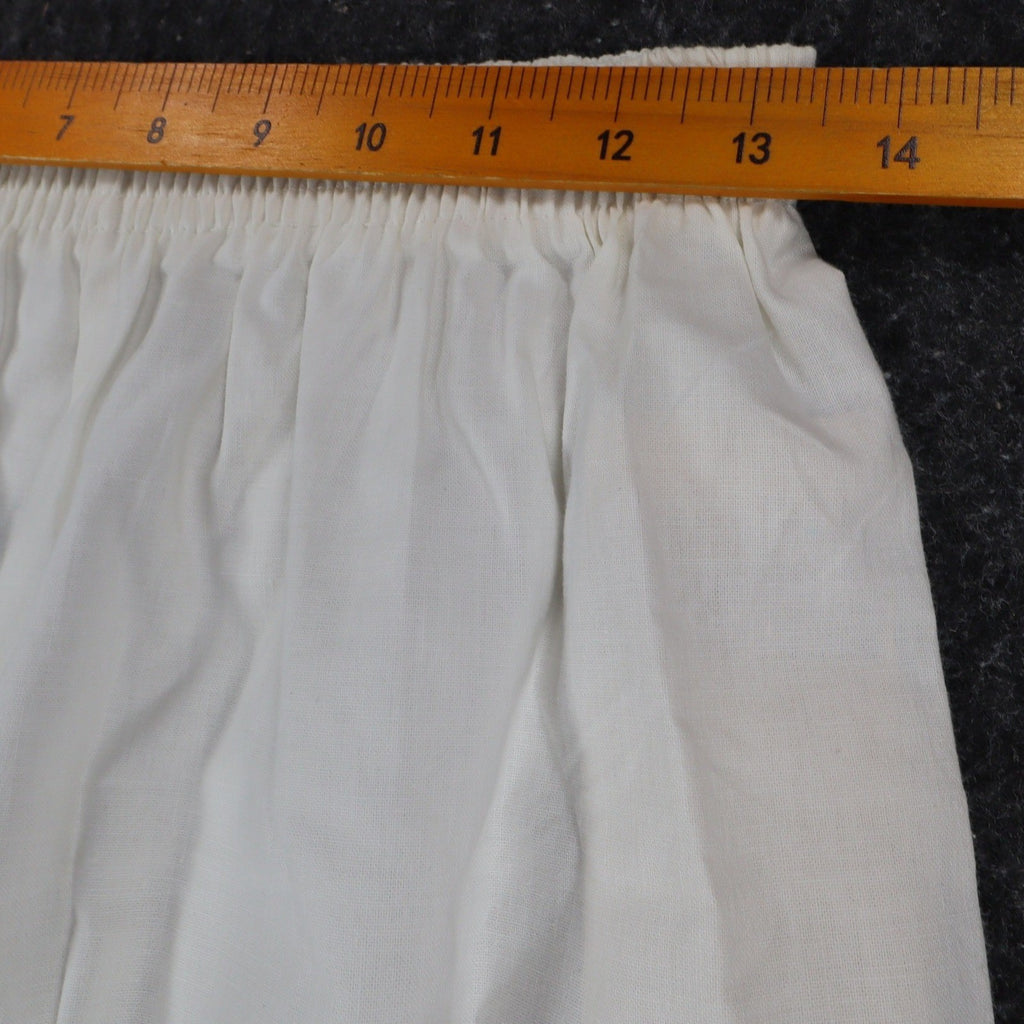 Vintage Just n Sun Kids Large White Neon Graphic Cotton Shorts USA Made NWT