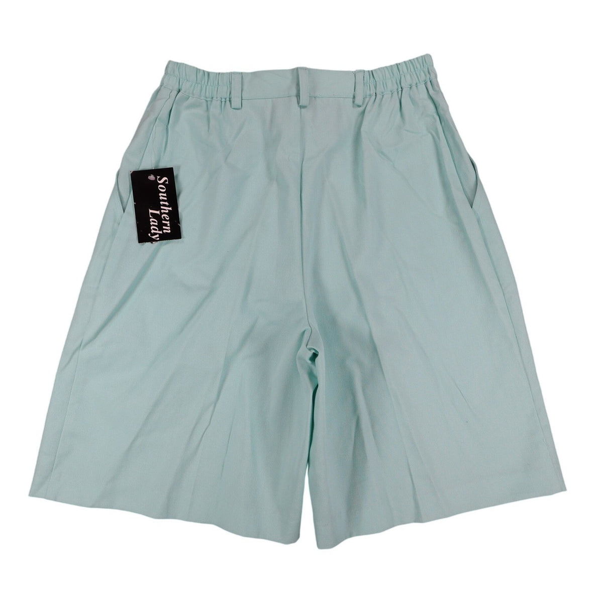 Vintage Southern Lady Aqua Mint Green Pleated Shorts – Size 8 – New With Tags