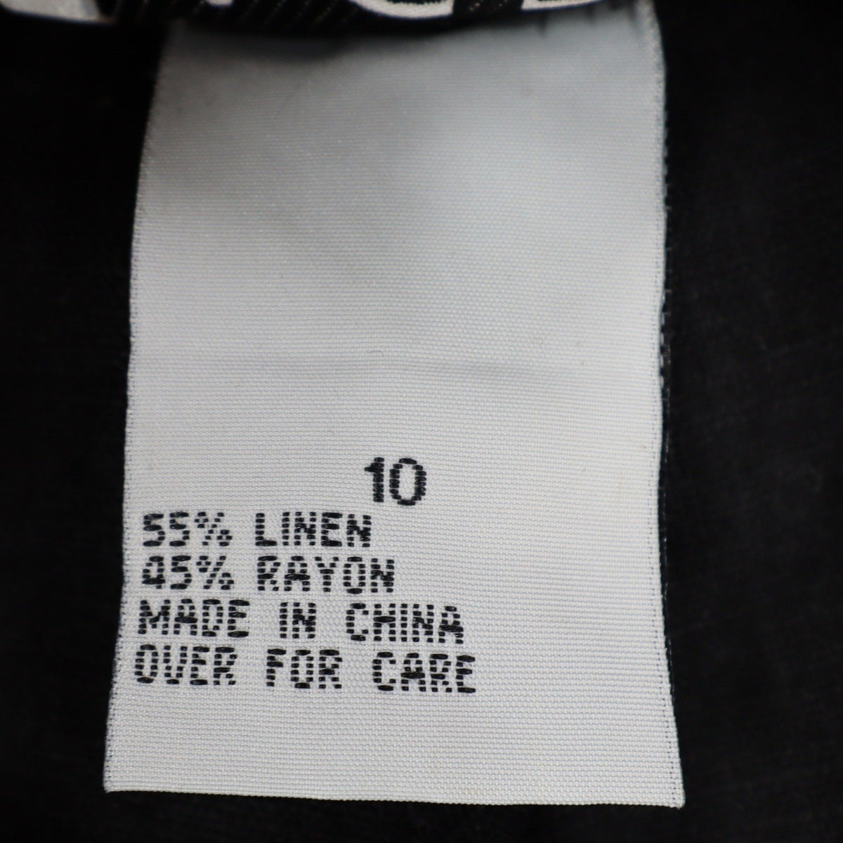AGB Women’s Black Linen Blend Cargo Pants – Size 10 – New With Tags