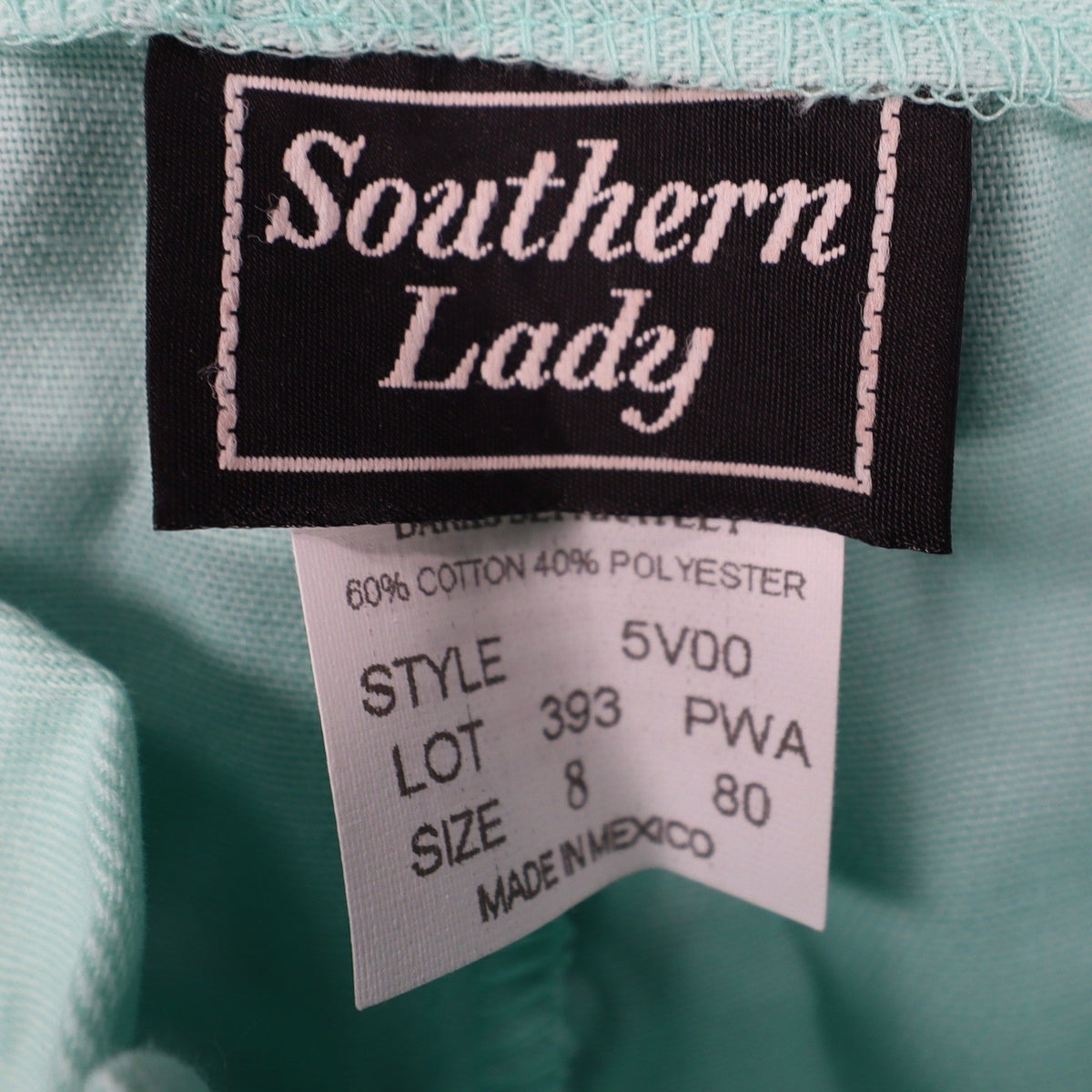 Vintage Southern Lady Aqua Mint Green Pleated Shorts – Size 8 – New With Tags