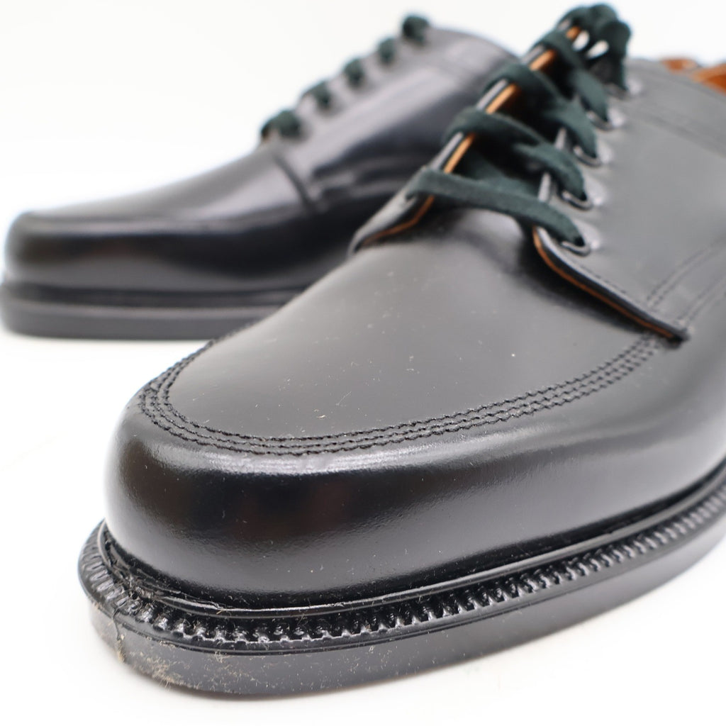 Vintage Sandy McGee Black Leather Moc Toe Derby Shoes Men’s 10 USA Made Deadstock