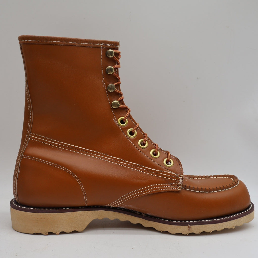 Vintage Cedar Crest Brown Tan Moc Toe Wedge Sole Work Boots Men’s 11M Deadstock