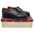 Vintage Sandy McGee Black Leather Moc Toe Derby Shoes Men’s 10 USA Made Deadstock