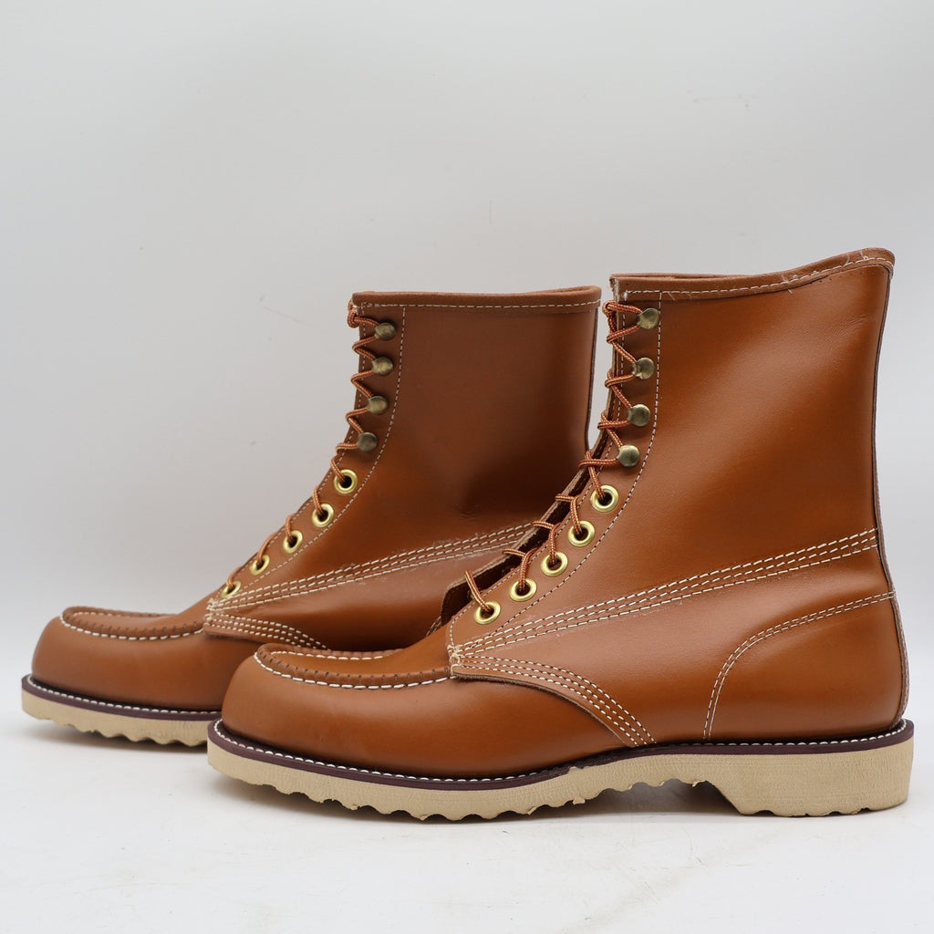 Vintage Cedar Crest Brown Tan Moc Toe Wedge Sole Work Boots Men’s 11M Deadstock