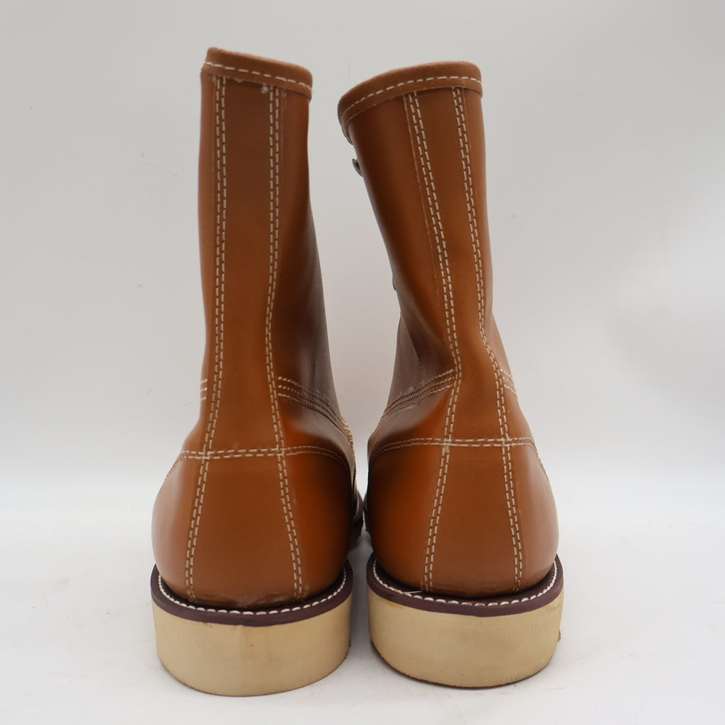 Vintage Cedar Crest Brown Tan Moc Toe Wedge Sole Work Boots Men’s 11M Deadstock