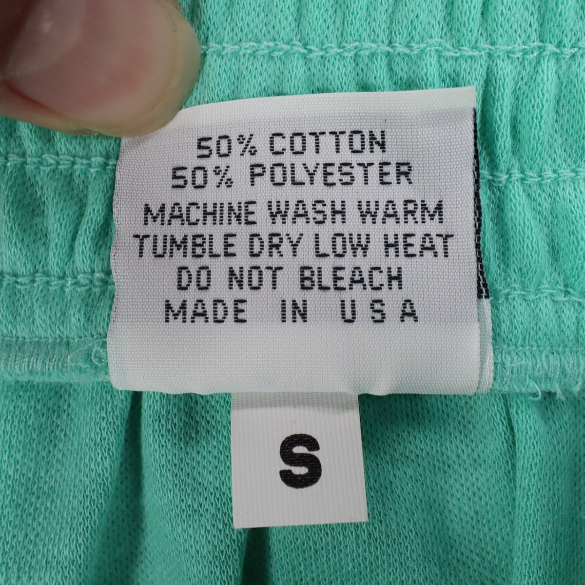 Vintage Silhouettes by Kathy Aqua Green Knit Shorts – Women’s Small – Made in USA