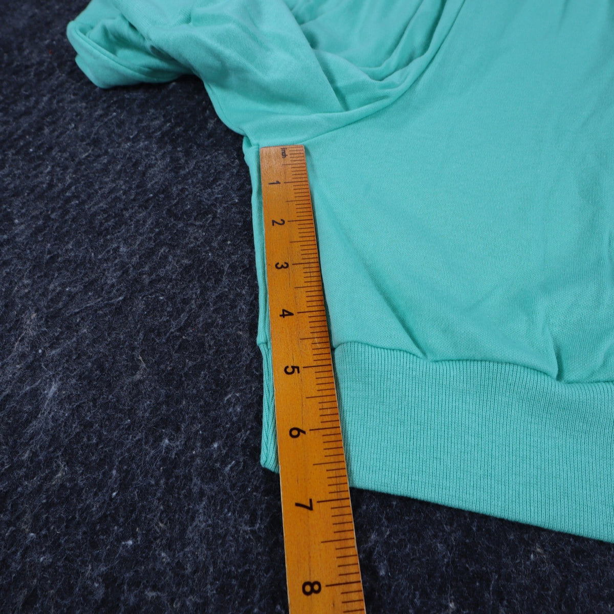 Vintage Silhouettes by Kathy Aqua Green Knit Shorts – Women’s Small – Made in USA