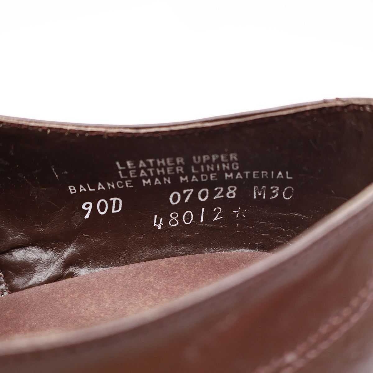 Vintage Barclay Brown Leather Apron Toe Oxford Derby Shoes Men’s 9D Deadstock