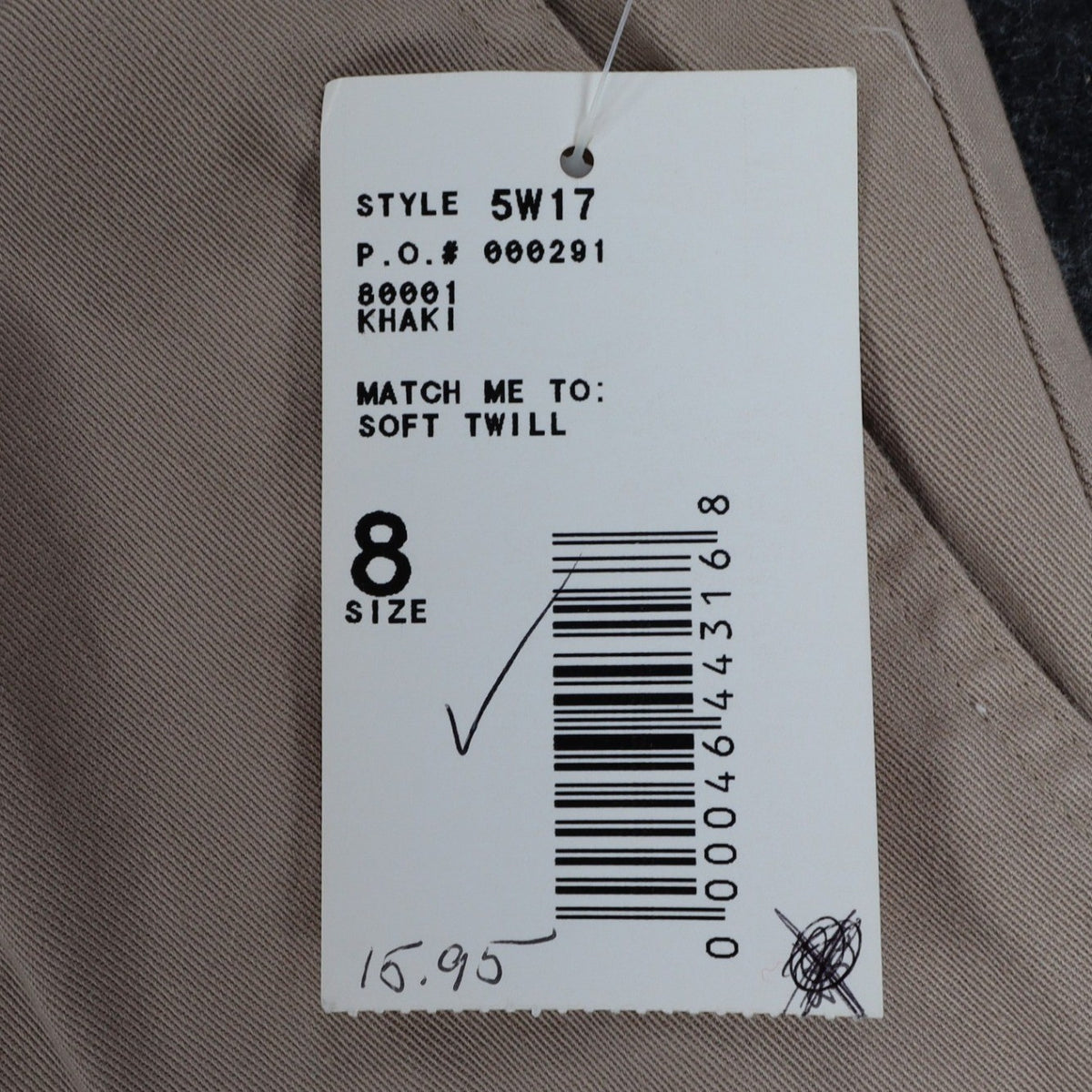 Vintage Company Collection Khaki Cotton Twill Drawstring Shorts – Women’s Size 8 – New With Tags