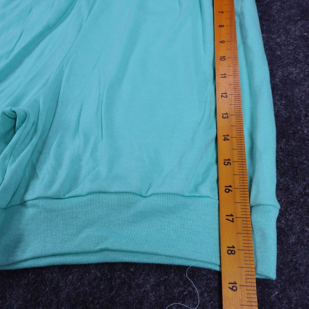 Vintage Silhouettes by Kathy Aqua Green Knit Shorts – Women’s Medium – Made in USA