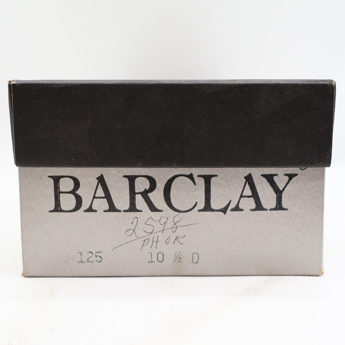 Vintage Barclay by Endicott Johnson Black Split Toe Oxford Shoes Men’s 10.5D USA Made NOS