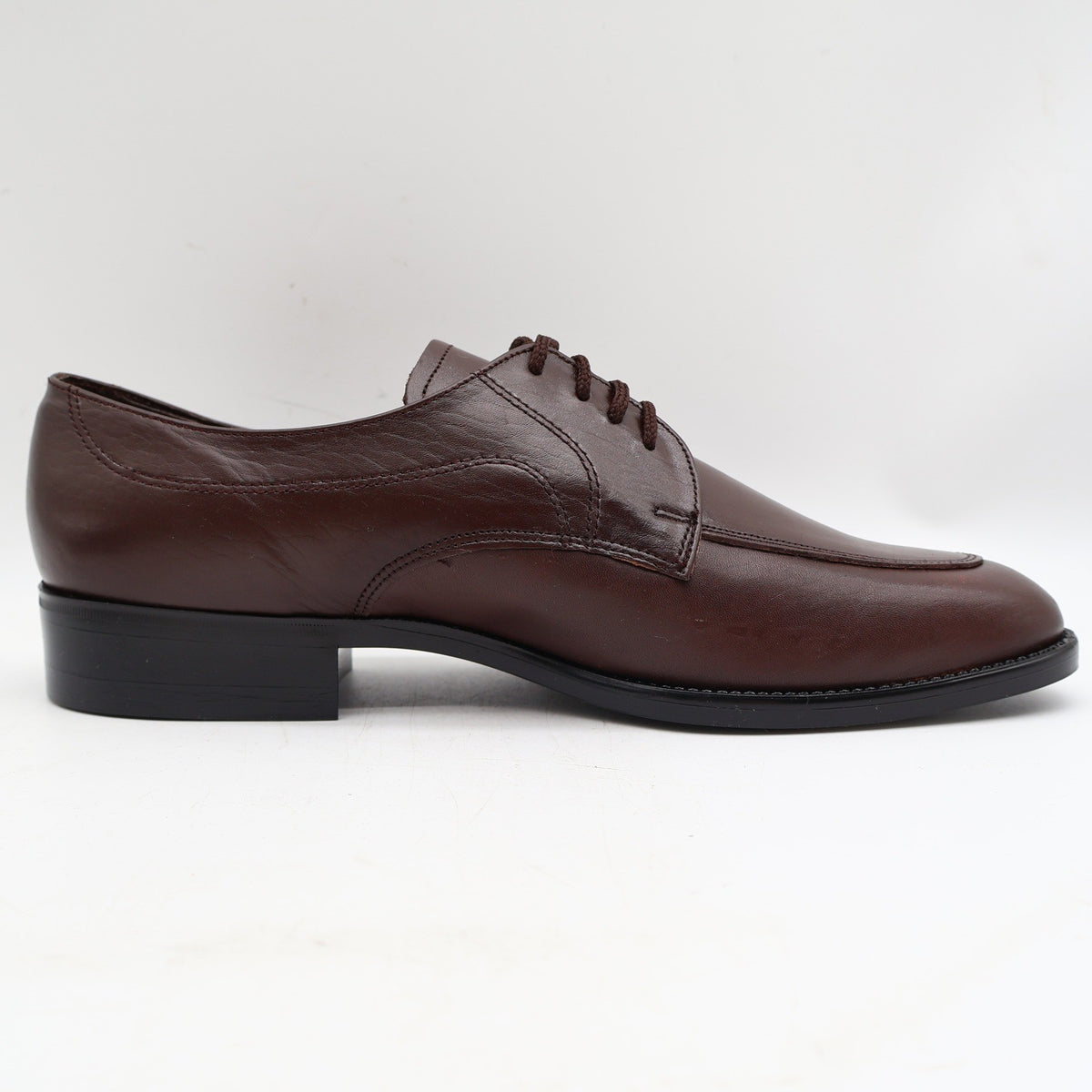 Vintage Barclay Brown Leather Apron Toe Oxford Derby Shoes Men’s 9D Deadstock