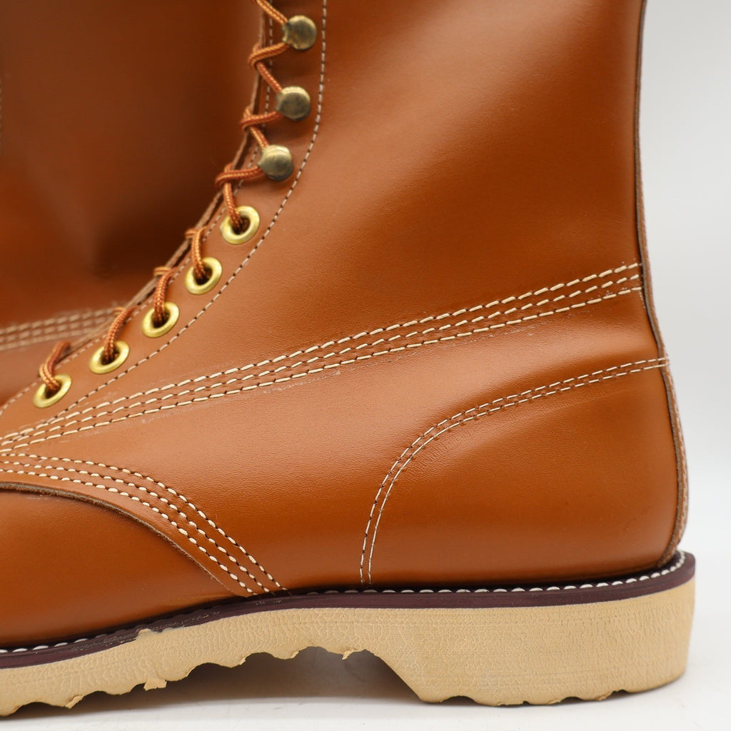 Vintage Cedar Crest Brown Tan Moc Toe Wedge Sole Work Boots Men’s 11M Deadstock