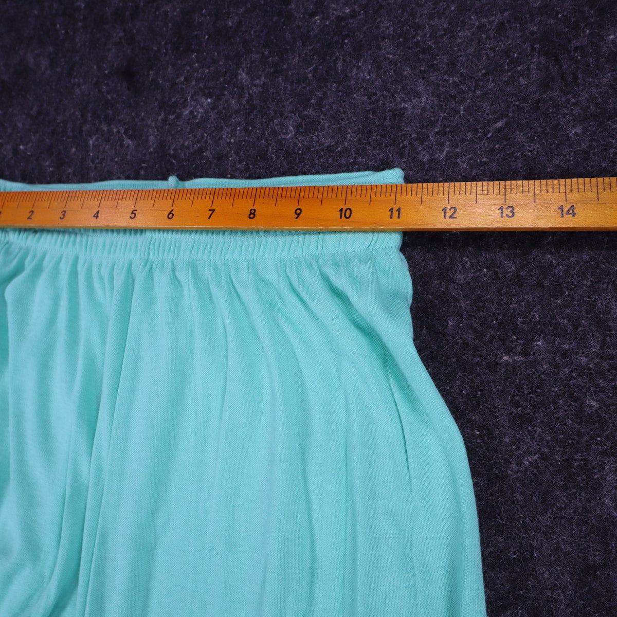 Vintage Silhouettes by Kathy Aqua Green Knit Shorts – Women’s Small – Made in USA