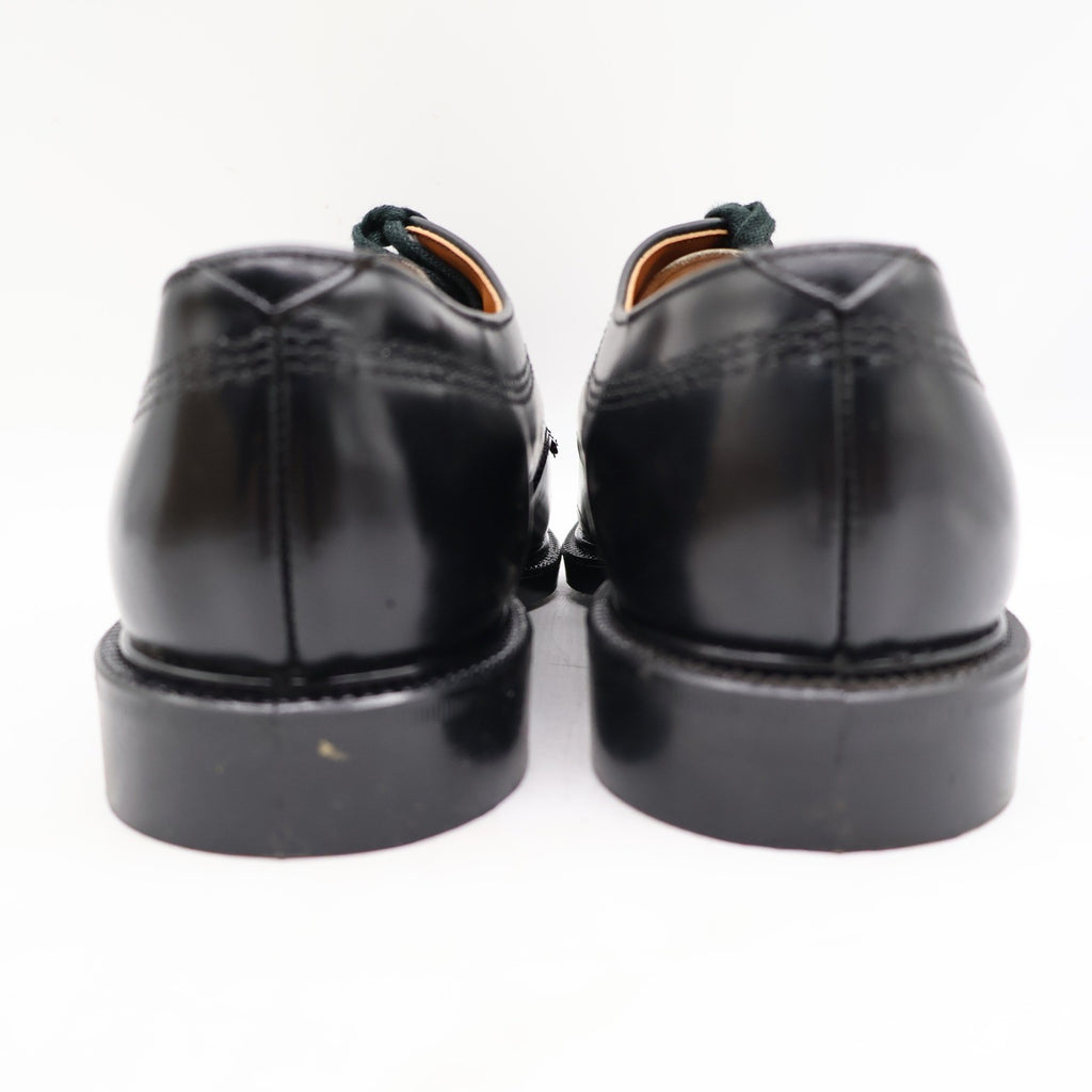 Vintage Sandy McGee Black Leather Moc Toe Derby Shoes Men’s 10 USA Made Deadstock