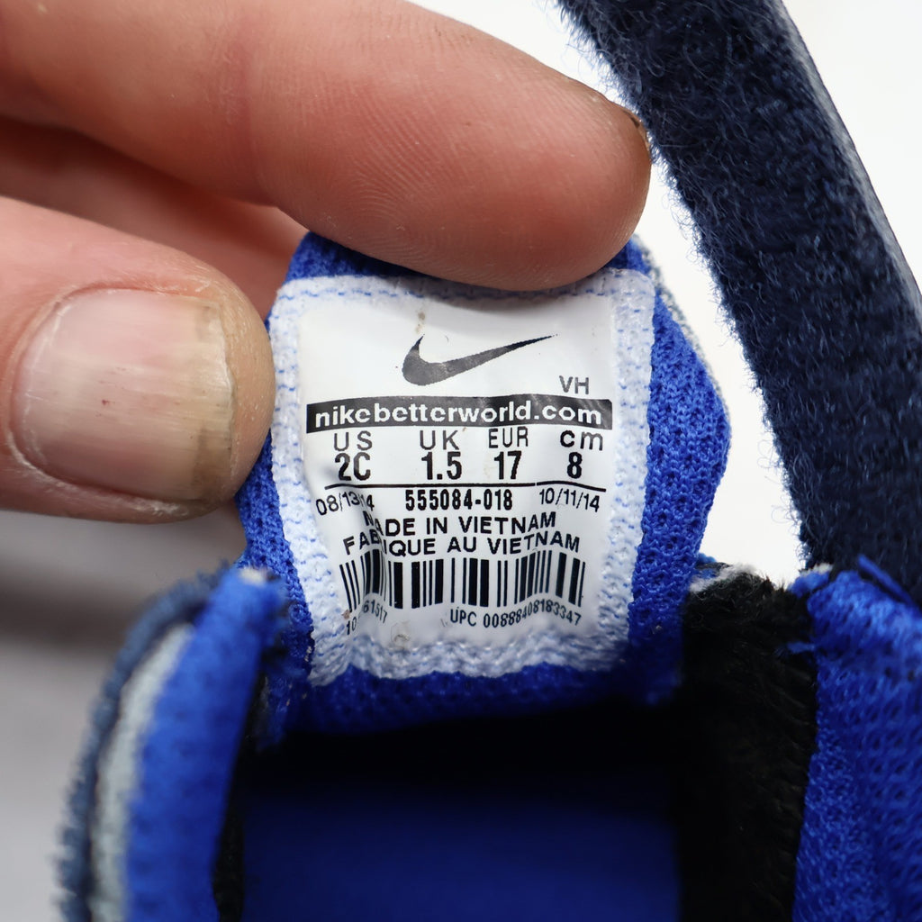 Nike Revolution 2 TDV Toddler 2C Wolf Grey Lyon Blue Mesh Running Shoes 2014 555084-018 – photo 15 of 17