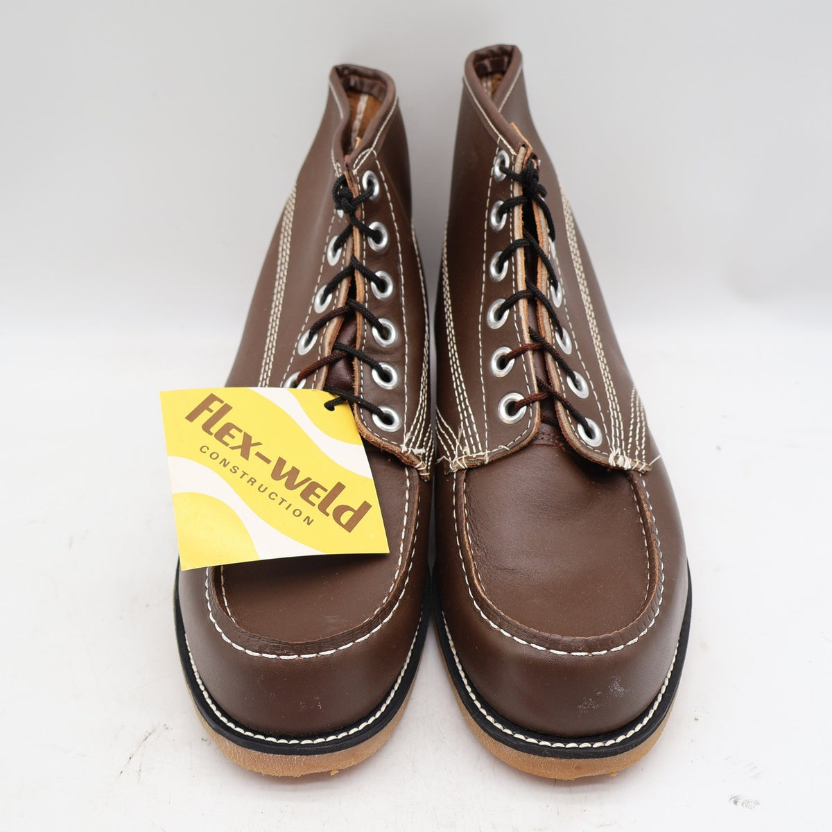 Cedar Crest Work Boots Mens 11 Wide Brown Leather Moc Toe USA Deadstock 16 1625 – photo 7 of 18