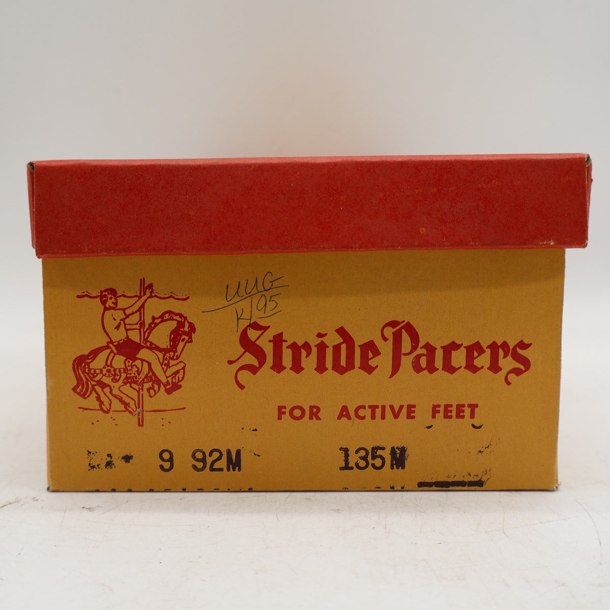 Stride Pacers T-Strap Mary Jane Heels Youth 9.5M Rust Orange Suede 1970s USA Deadstock 135M – photo 17 of 18