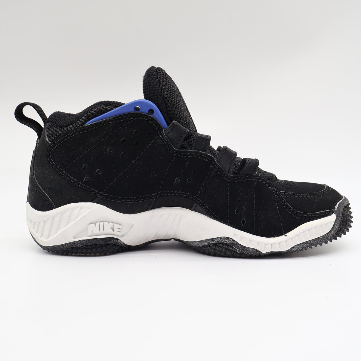 Nike Assert Force BG Kids 4Y Vintage 1998 Deadstock Black Blue Basketball Shoes