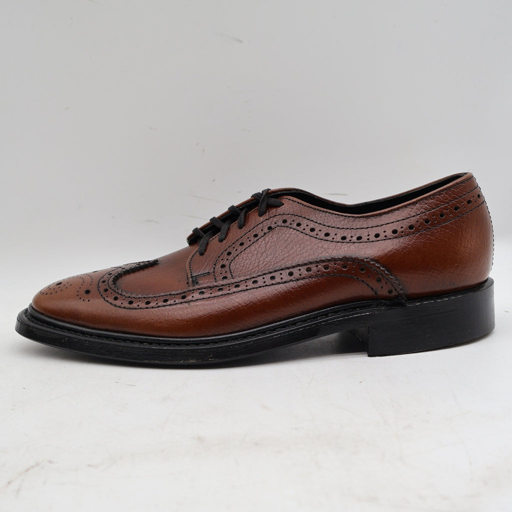 Sandy McGee Wingtip Brogue Oxford Mens 6.5 D Brown Leather Deadstock USA 297 Combo – photo 11 of 18