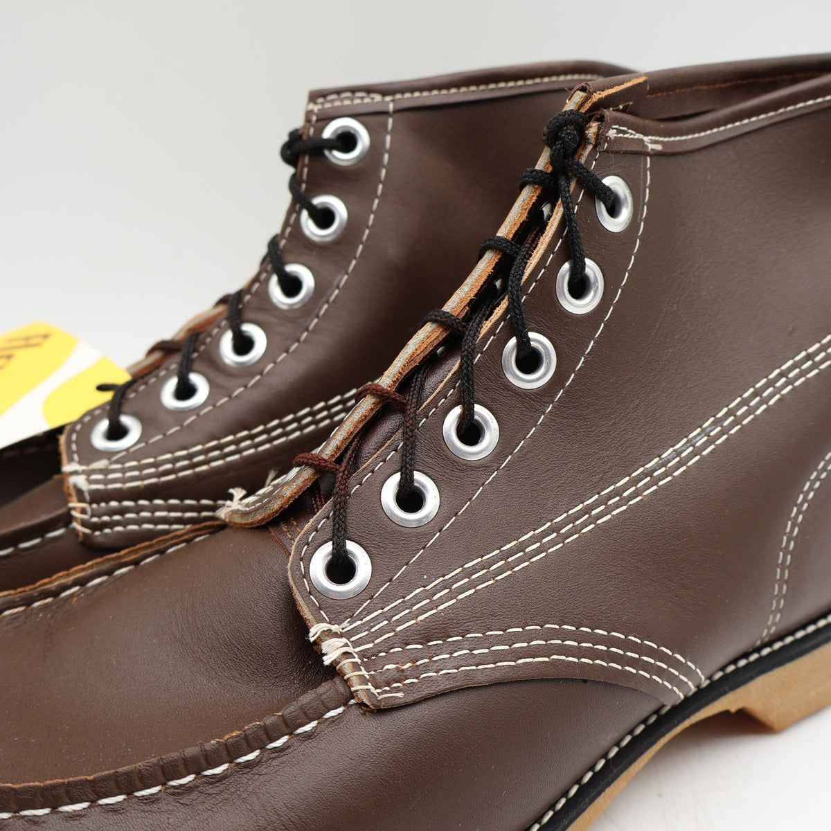 Cedar Crest Work Boots Mens 11 Wide Brown Leather Moc Toe USA Deadstock 16 1625 – photo 4 of 18