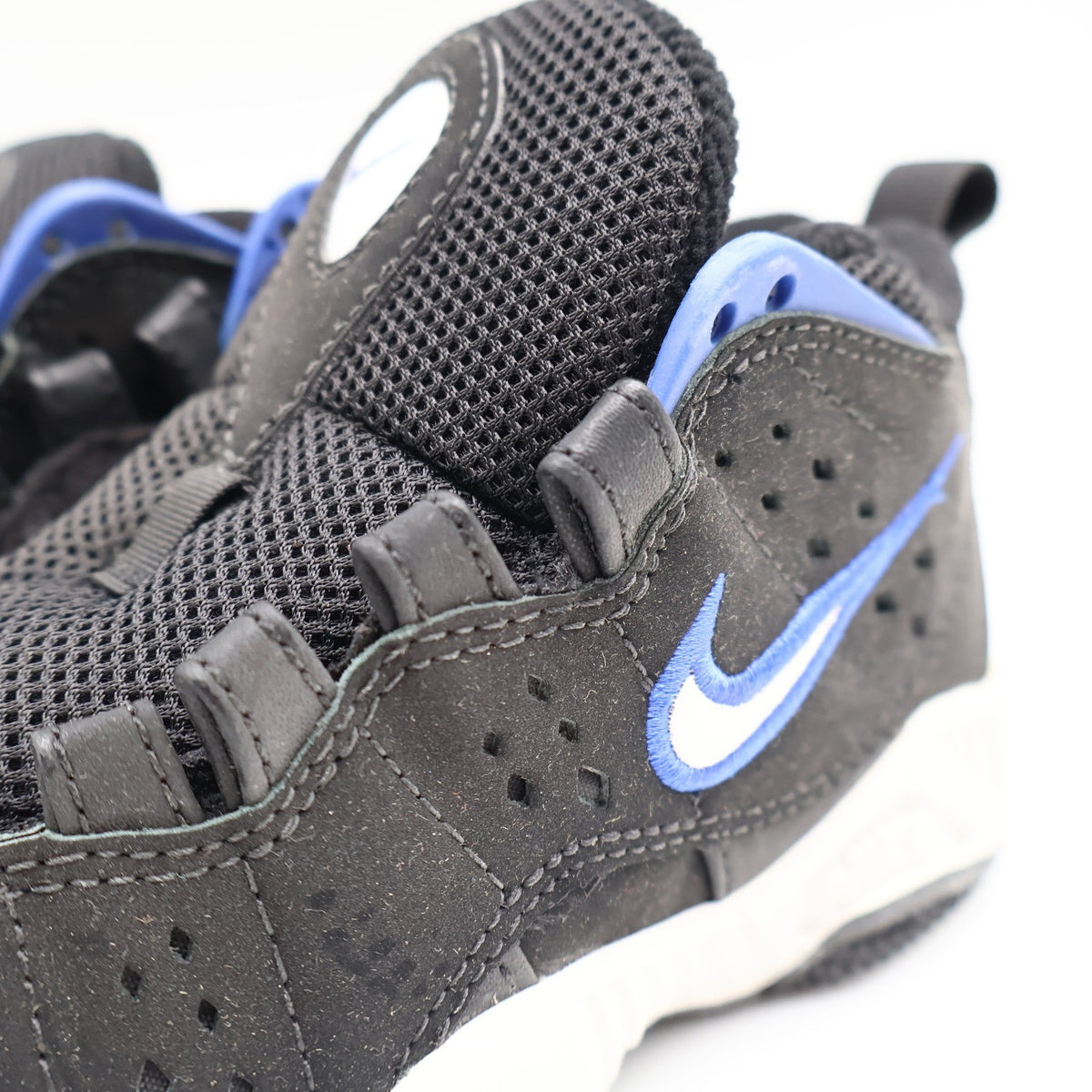 Nike Assert Force BG Kids 4Y Vintage 1998 Deadstock Black Blue Basketball Shoes