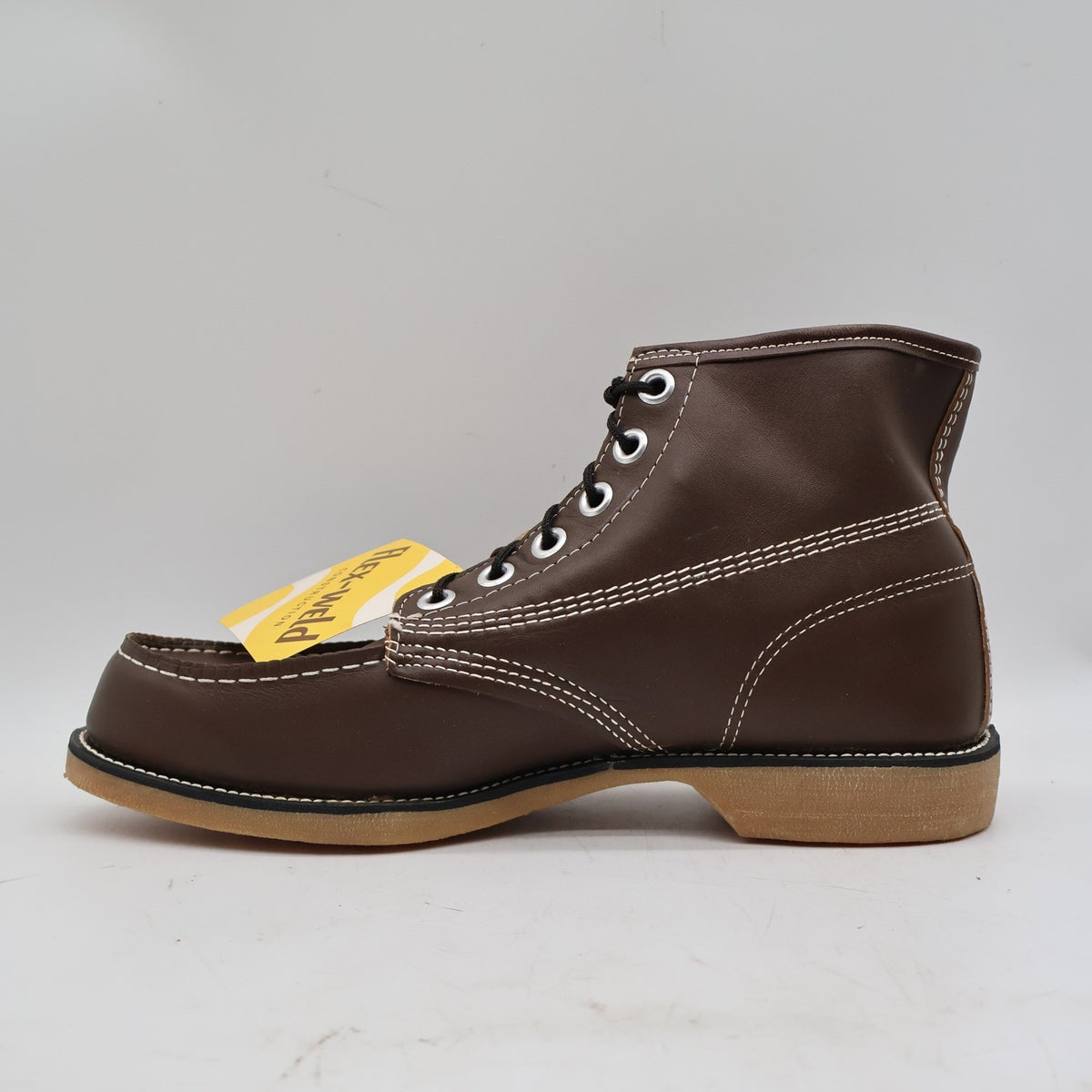 Cedar Crest Work Boots Mens 11 Wide Brown Leather Moc Toe USA Deadstock 16 1625 – photo 12 of 18