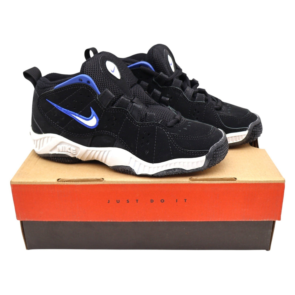 Nike Assert Force BG Kids 4Y Vintage 1998 deadstock Black Blue White Basketball Shoes