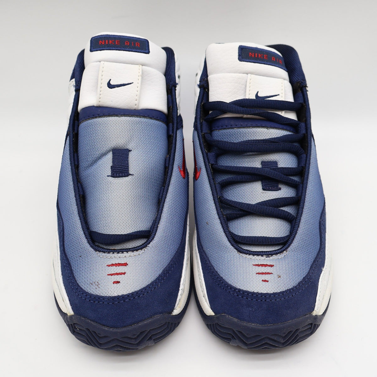 Nike Air Flight 00 GS Kids 5Y Vintage 2000 Deadstock White Navy Blue Basketball Shoes