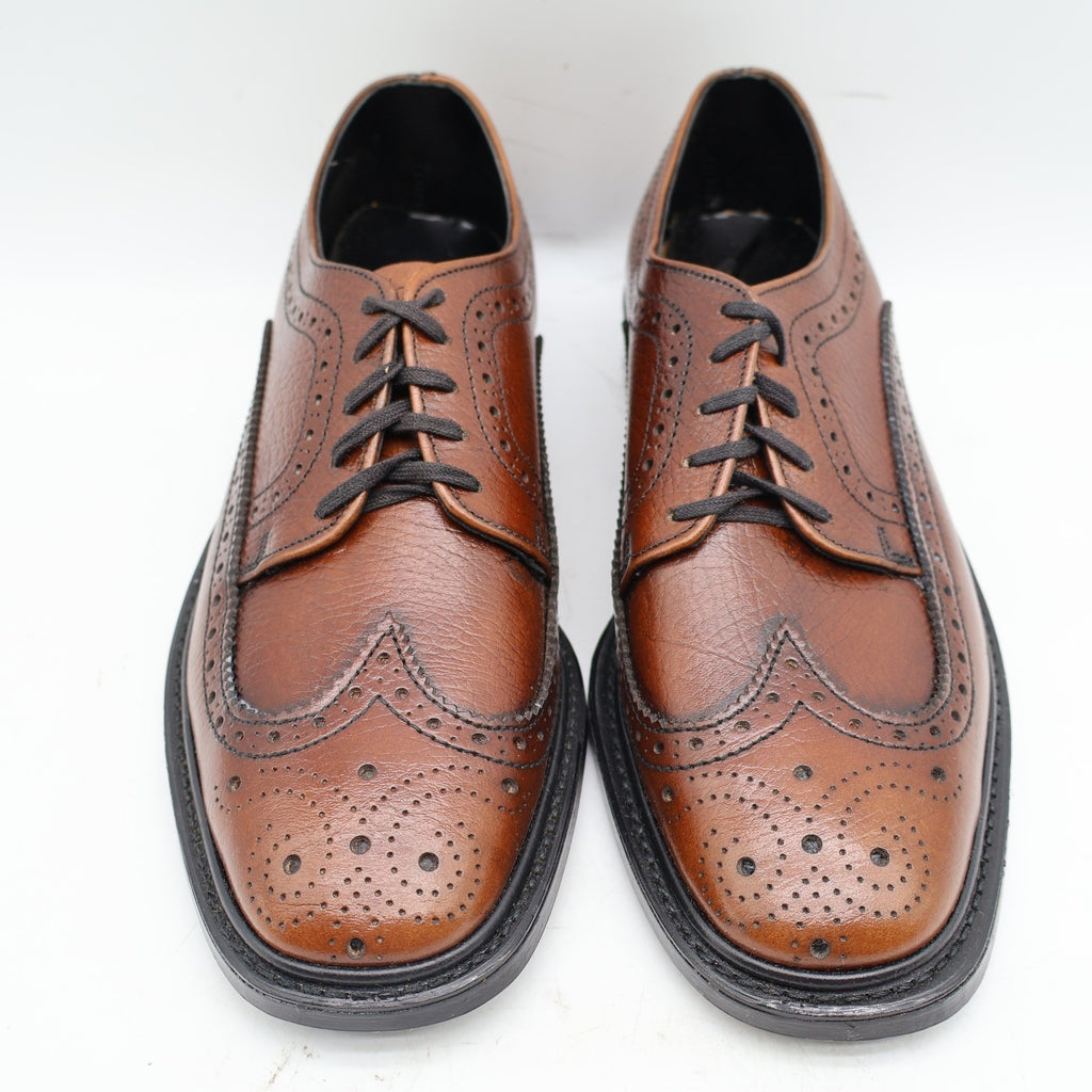 Sandy McGee Wingtip Brogue Oxford Mens 6.5 D Brown Leather Deadstock USA 297 Combo – photo 8 of 18