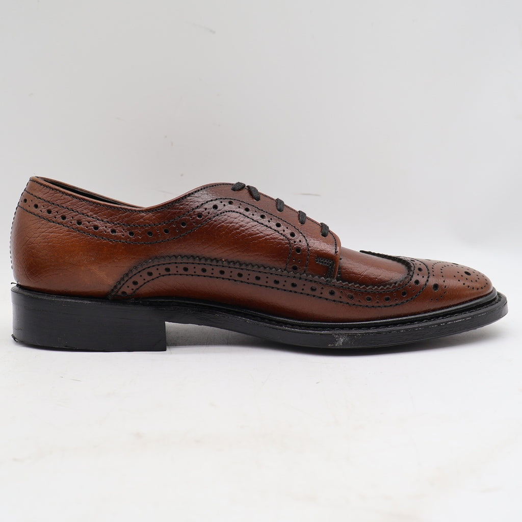 Sandy McGee Wingtip Brogue Oxford Mens 6.5 D Brown Leather Deadstock USA 297 Combo – photo 12 of 18