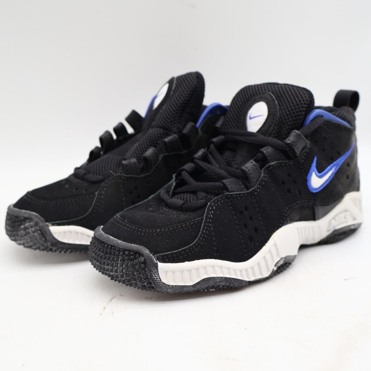 Nike Assert Force BG Kids 4Y Vintage 1998 Deadstock Black Blue White Basketball Shoes