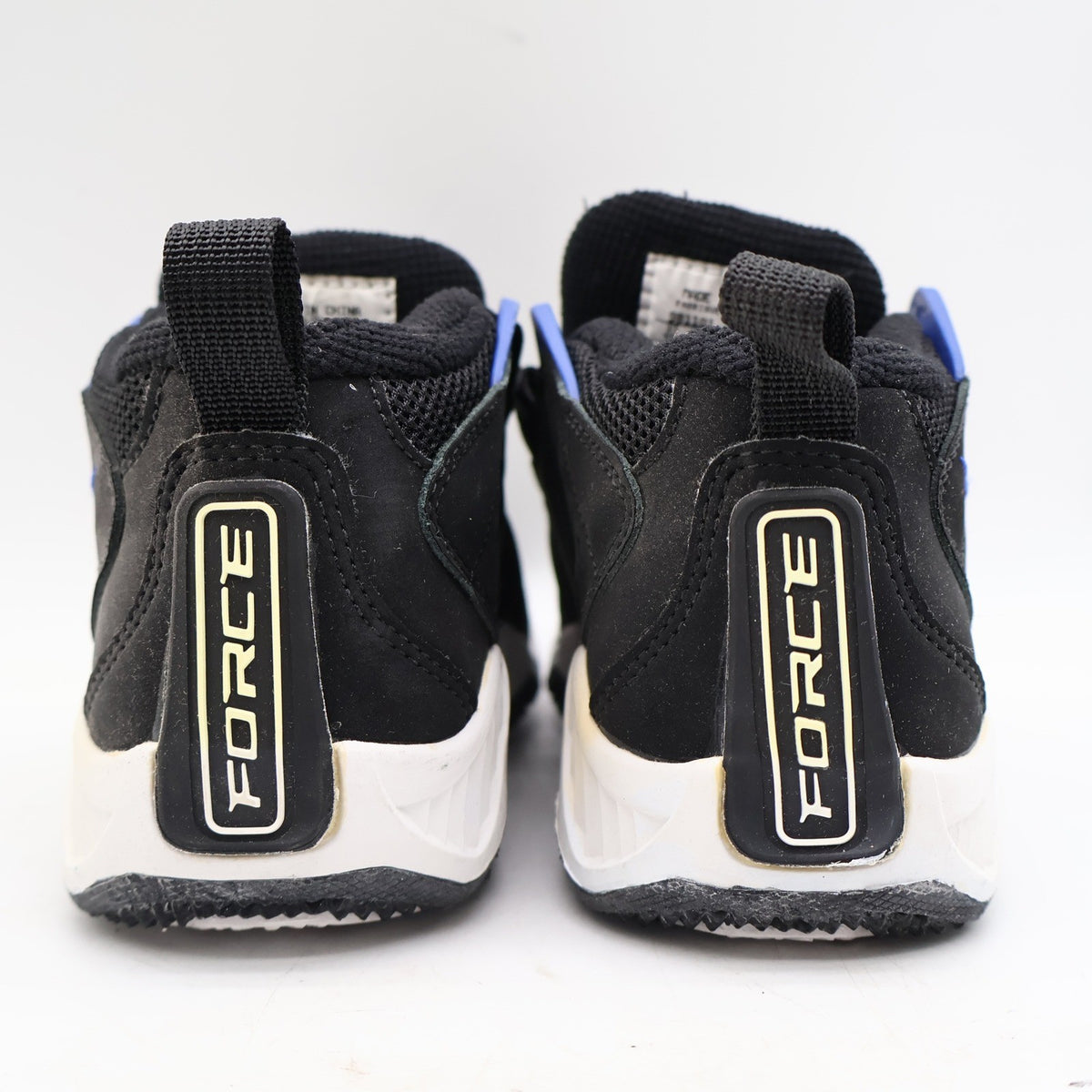 Nike Assert Force BG Kids 4Y Vintage 1998 Deadstock Black Blue White Basketball Shoes