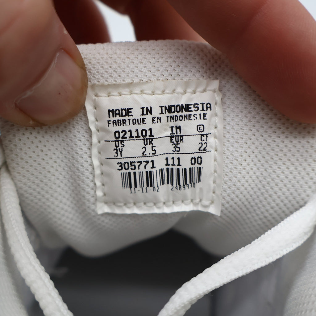 Nike Kid Trainer ATD PS Kids 3Y Vintage 2002 Deadstock White Leather Sneakers