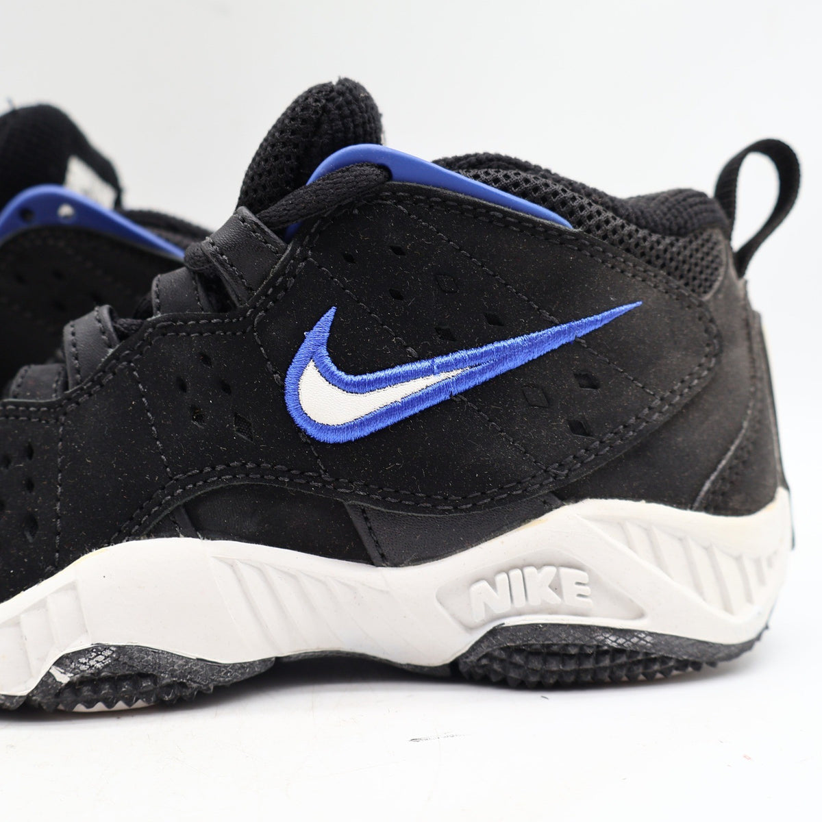 Nike Assert Force BG Kids 4Y Vintage 1998 Deadstock Black Blue White Basketball Shoes