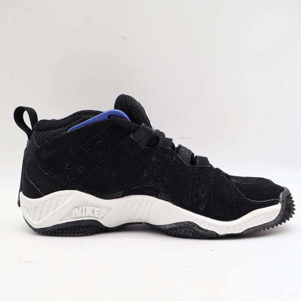 Nike Assert Force BG Kids 4Y Vintage 1998 Deadstock Black Blue White Basketball Shoes