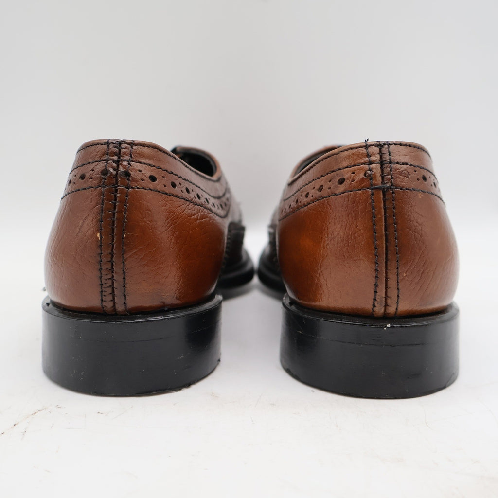 Sandy McGee Wingtip Brogue Oxford Mens 6.5 D Brown Leather Deadstock USA 297 Combo – photo 9 of 18